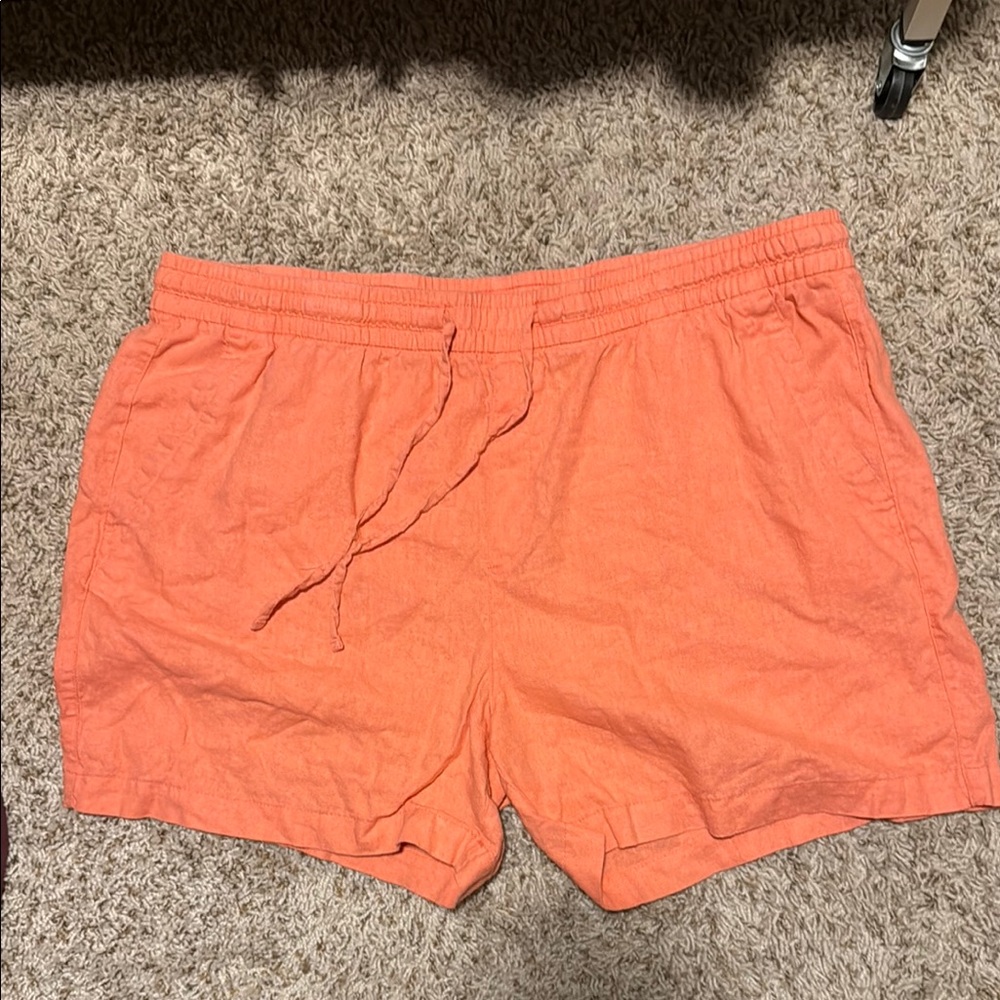 Old Navy Orange Athletic Shorts Relaxed Fit